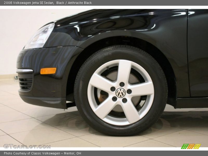 Black / Anthracite Black 2008 Volkswagen Jetta SE Sedan