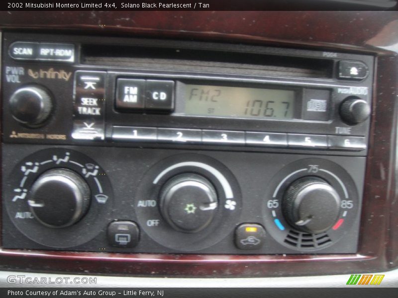 Solano Black Pearlescent / Tan 2002 Mitsubishi Montero Limited 4x4