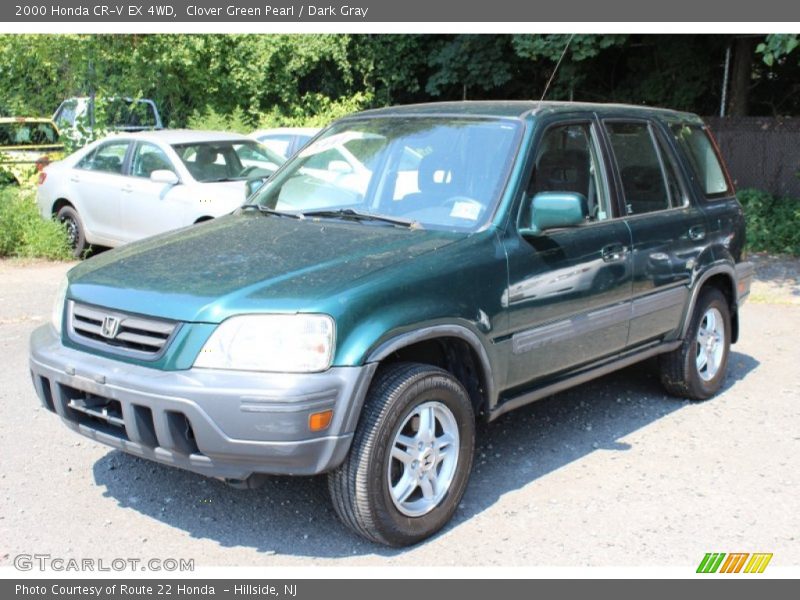 Clover Green Pearl / Dark Gray 2000 Honda CR-V EX 4WD