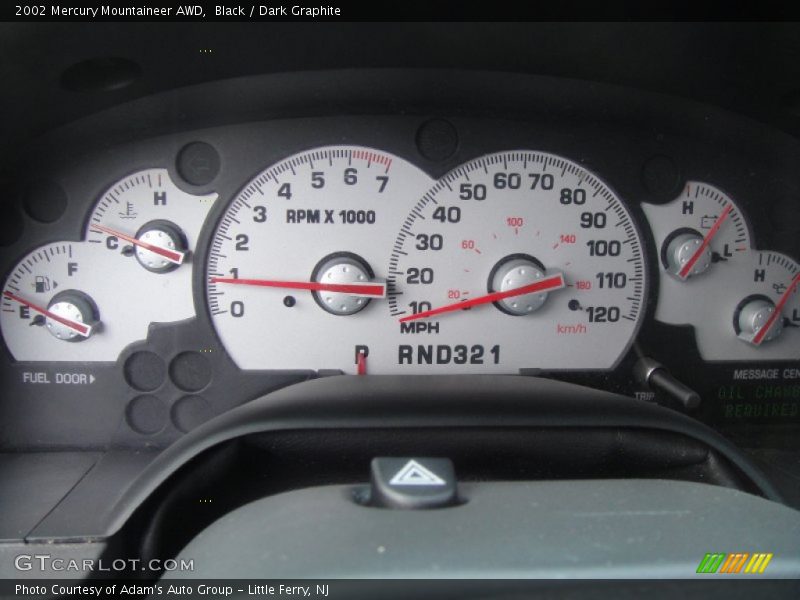  2002 Mountaineer AWD AWD Gauges