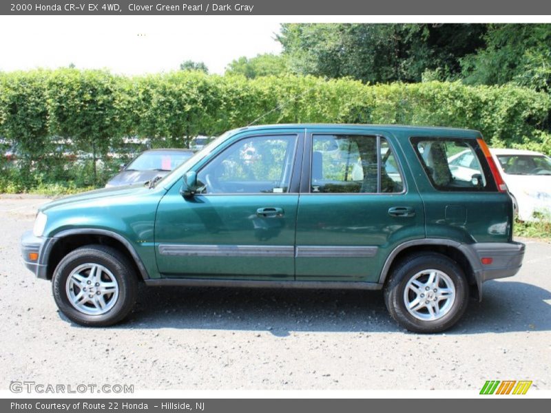 Clover Green Pearl / Dark Gray 2000 Honda CR-V EX 4WD