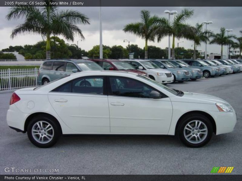 Ivory White / Ebony 2005 Pontiac G6 Sedan