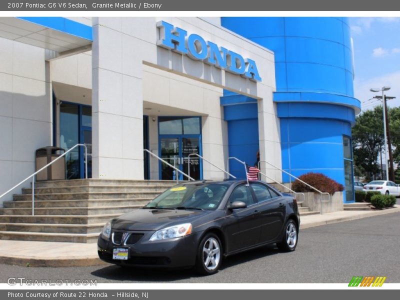 Granite Metallic / Ebony 2007 Pontiac G6 V6 Sedan