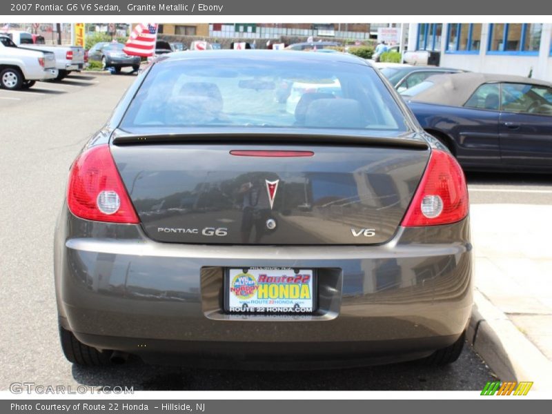 Granite Metallic / Ebony 2007 Pontiac G6 V6 Sedan