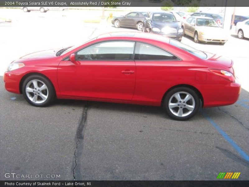 Absolutely Red / Dark Stone Gray 2004 Toyota Solara SLE V6 Coupe
