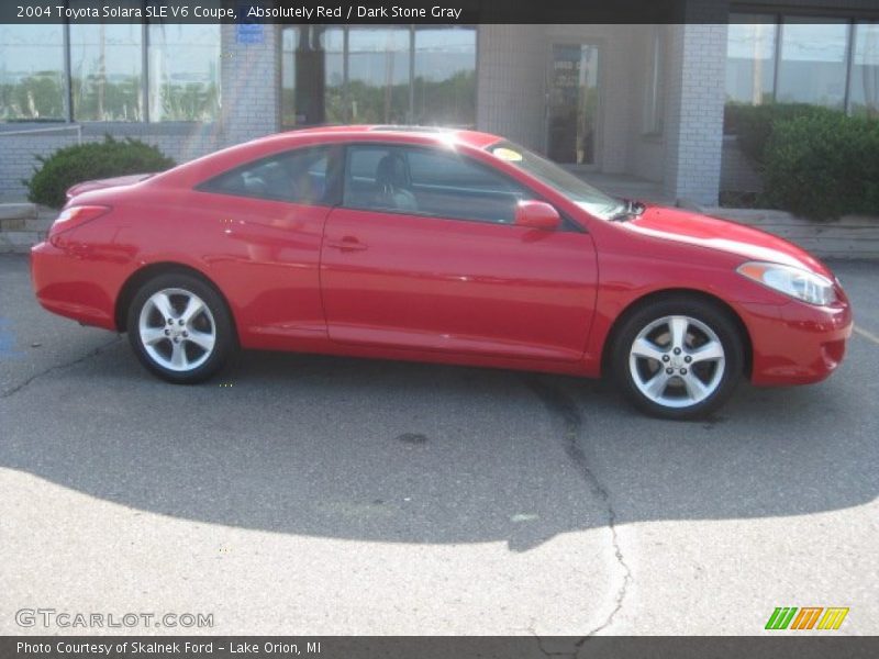 Absolutely Red / Dark Stone Gray 2004 Toyota Solara SLE V6 Coupe