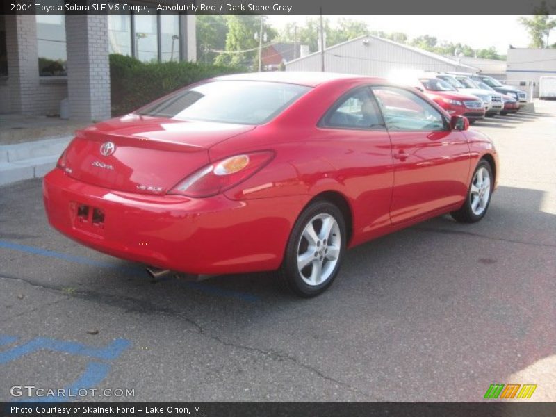 Absolutely Red / Dark Stone Gray 2004 Toyota Solara SLE V6 Coupe