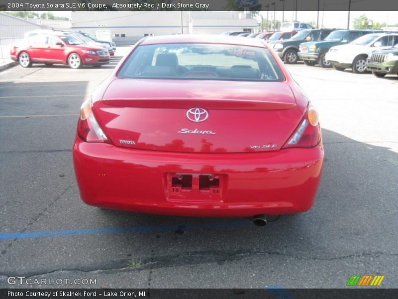 Absolutely Red / Dark Stone Gray 2004 Toyota Solara SLE V6 Coupe