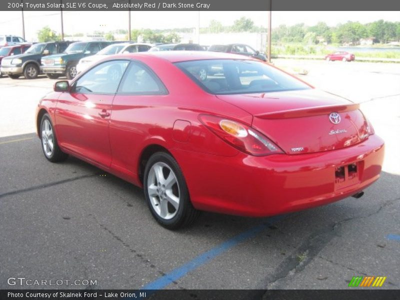 Absolutely Red / Dark Stone Gray 2004 Toyota Solara SLE V6 Coupe