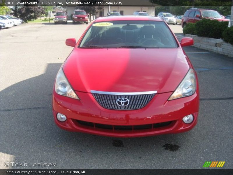 Absolutely Red / Dark Stone Gray 2004 Toyota Solara SLE V6 Coupe