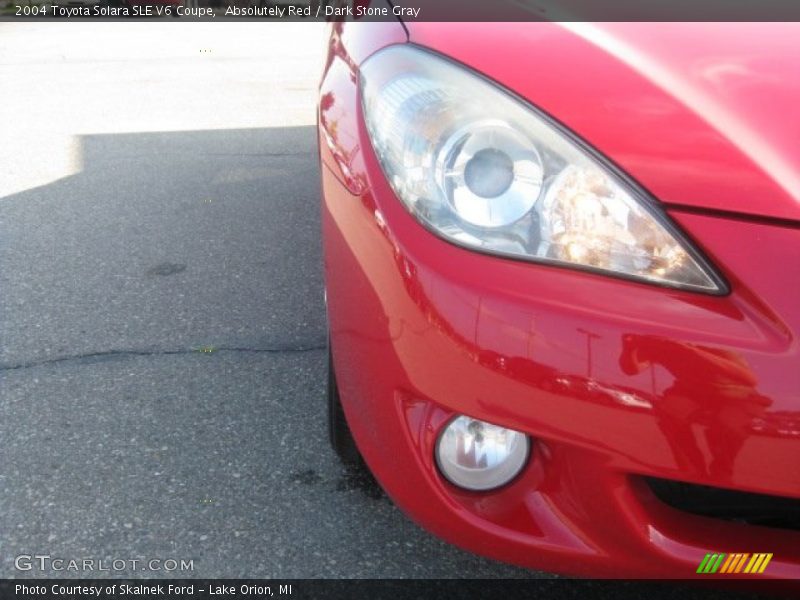 Absolutely Red / Dark Stone Gray 2004 Toyota Solara SLE V6 Coupe