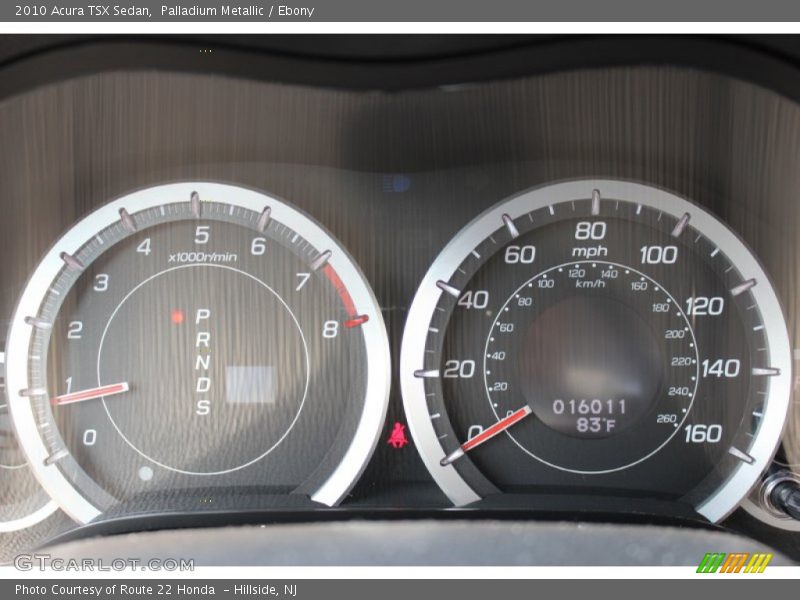Palladium Metallic / Ebony 2010 Acura TSX Sedan