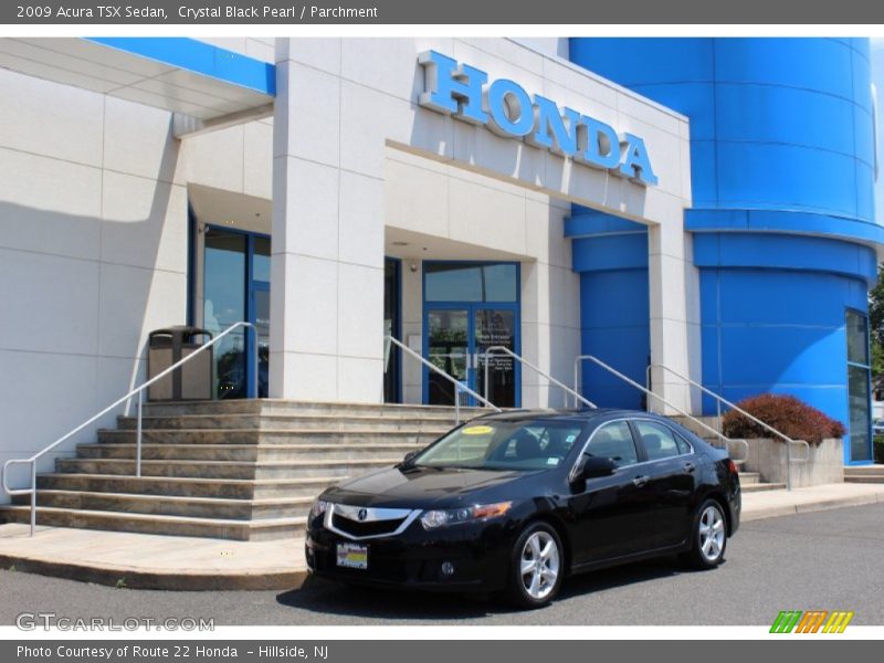 Crystal Black Pearl / Parchment 2009 Acura TSX Sedan