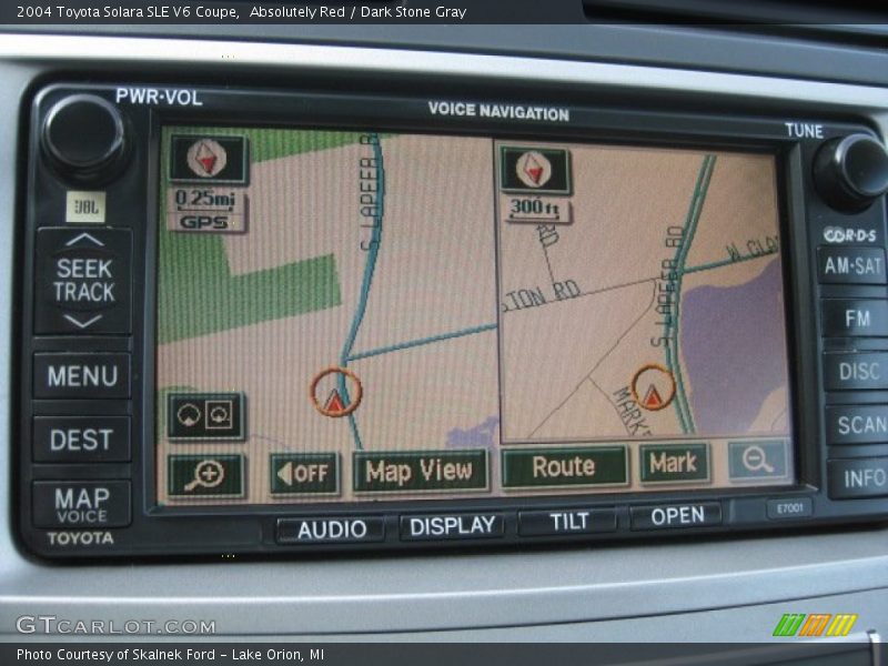 Navigation of 2004 Solara SLE V6 Coupe