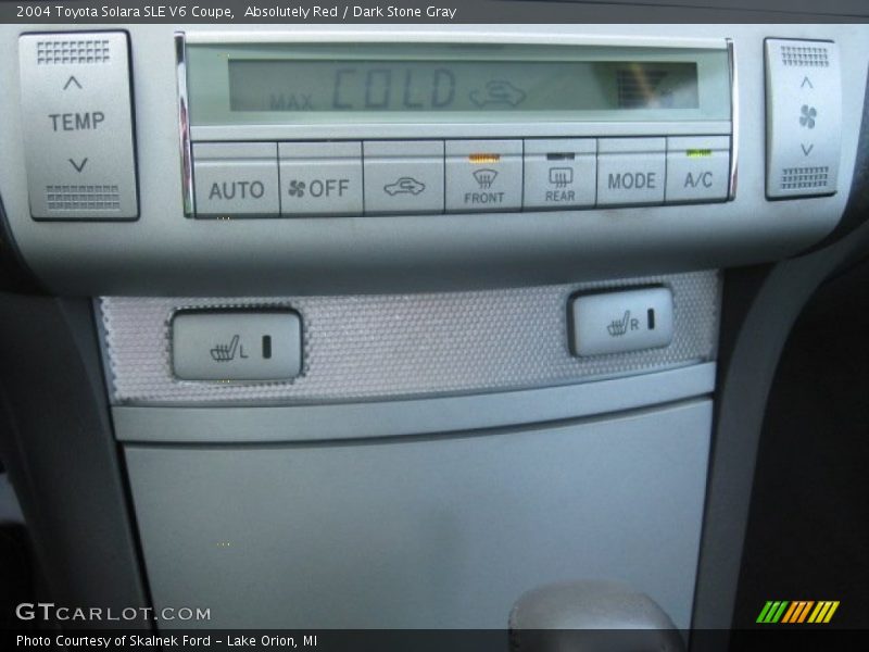 Controls of 2004 Solara SLE V6 Coupe