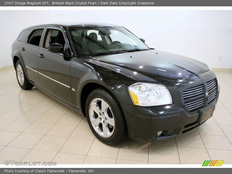 Brilliant Black Crystal Pearl / Dark Slate Gray/Light Graystone 2007 Dodge Magnum SXT