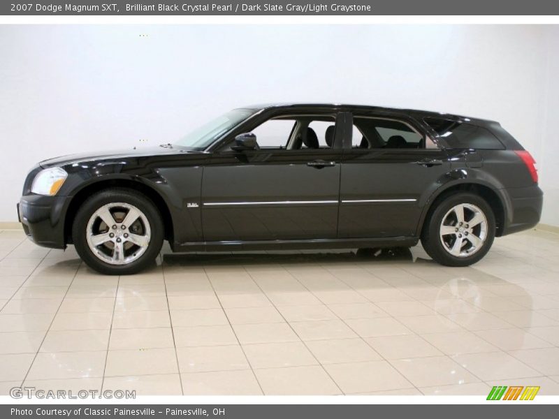 Brilliant Black Crystal Pearl / Dark Slate Gray/Light Graystone 2007 Dodge Magnum SXT