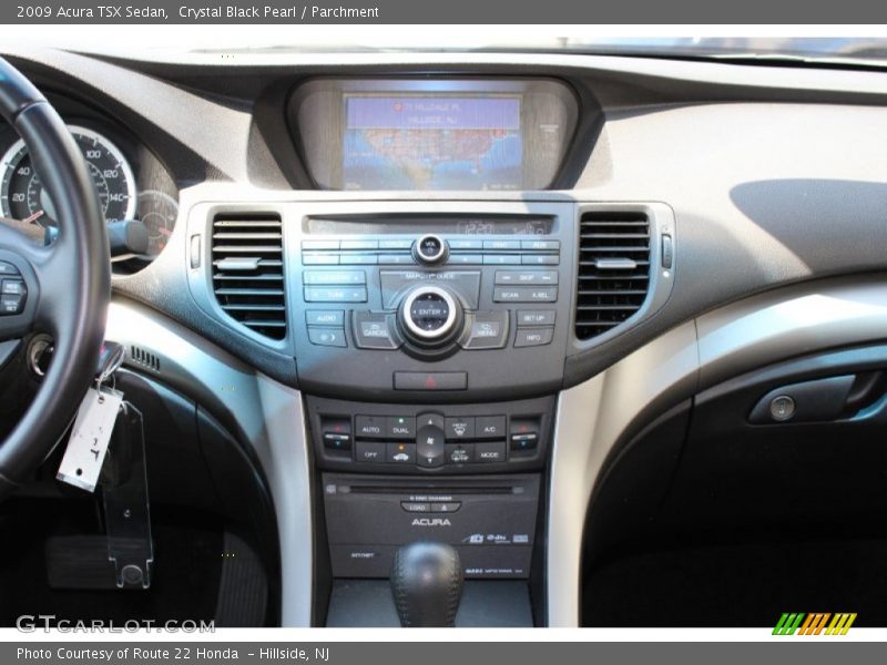 Crystal Black Pearl / Parchment 2009 Acura TSX Sedan