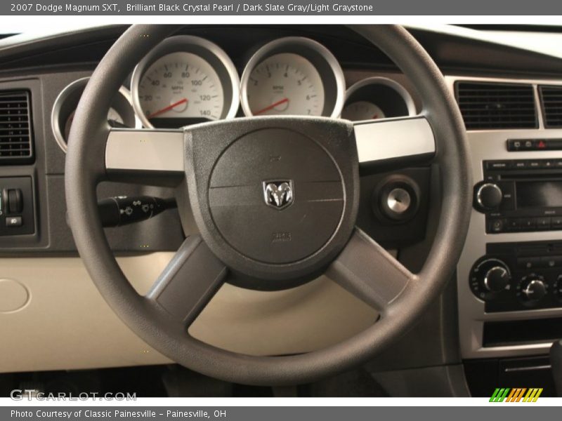 Brilliant Black Crystal Pearl / Dark Slate Gray/Light Graystone 2007 Dodge Magnum SXT