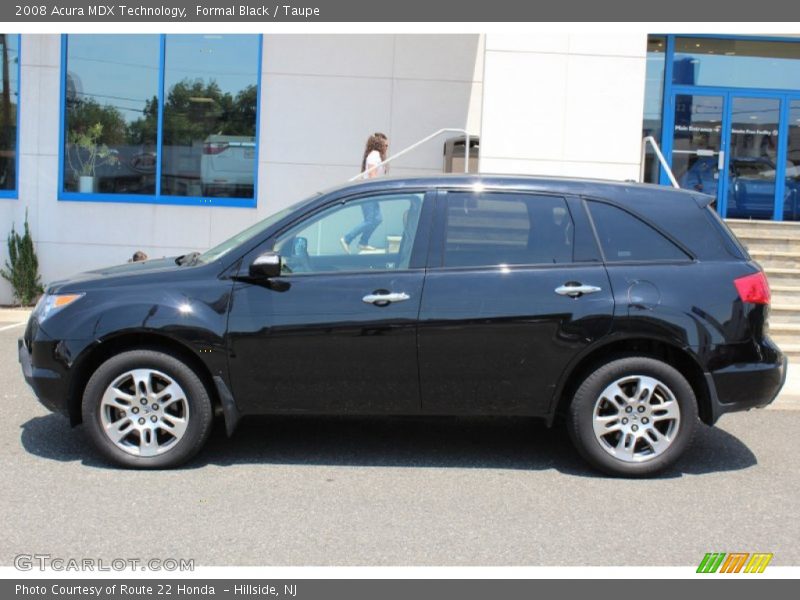 Formal Black / Taupe 2008 Acura MDX Technology