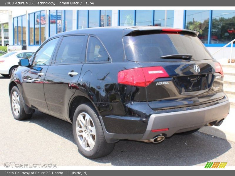 Formal Black / Taupe 2008 Acura MDX Technology
