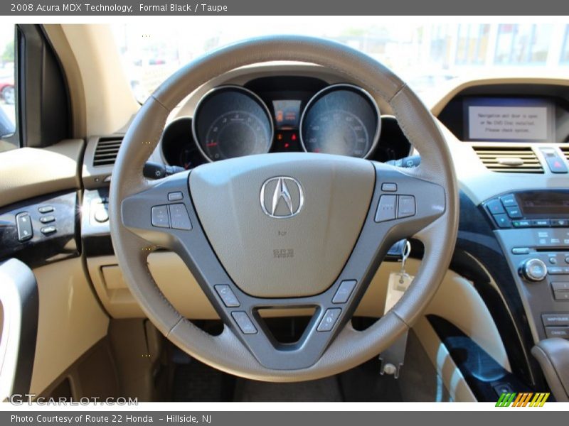 Formal Black / Taupe 2008 Acura MDX Technology