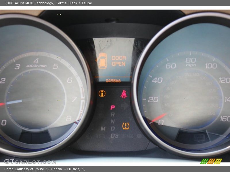 Formal Black / Taupe 2008 Acura MDX Technology