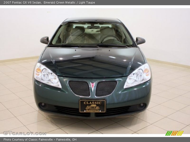 Emerald Green Metallic / Light Taupe 2007 Pontiac G6 V6 Sedan