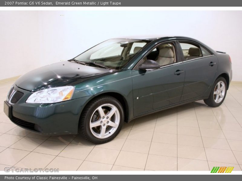 Emerald Green Metallic / Light Taupe 2007 Pontiac G6 V6 Sedan