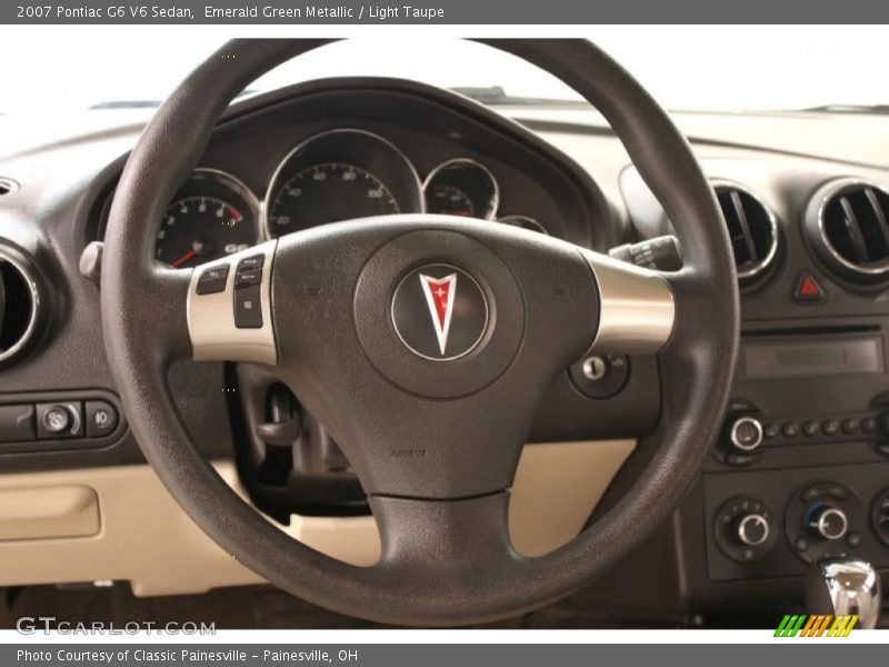 Emerald Green Metallic / Light Taupe 2007 Pontiac G6 V6 Sedan