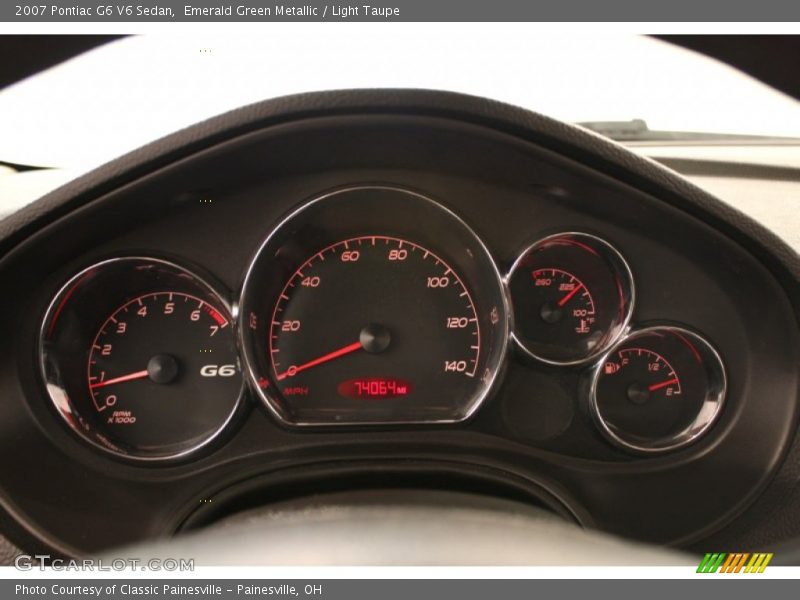 Emerald Green Metallic / Light Taupe 2007 Pontiac G6 V6 Sedan