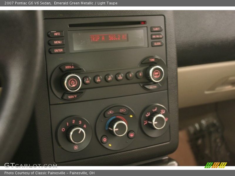 Emerald Green Metallic / Light Taupe 2007 Pontiac G6 V6 Sedan