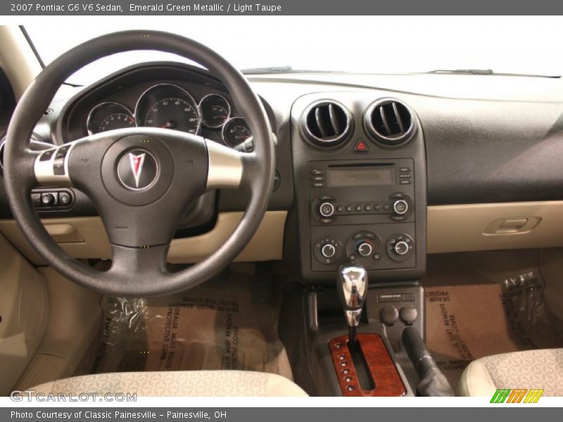 Emerald Green Metallic / Light Taupe 2007 Pontiac G6 V6 Sedan