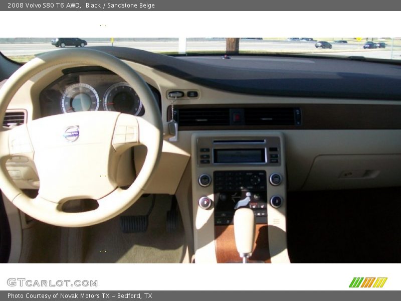 Black / Sandstone Beige 2008 Volvo S80 T6 AWD