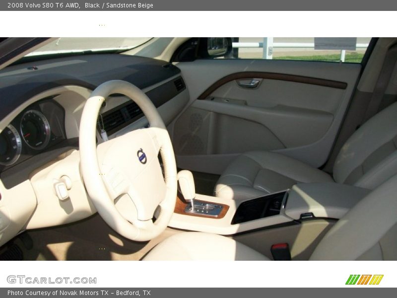Black / Sandstone Beige 2008 Volvo S80 T6 AWD