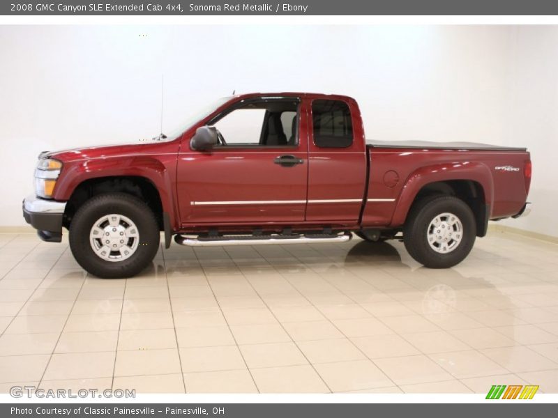  2008 Canyon SLE Extended Cab 4x4 Sonoma Red Metallic