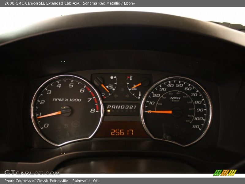  2008 Canyon SLE Extended Cab 4x4 SLE Extended Cab 4x4 Gauges