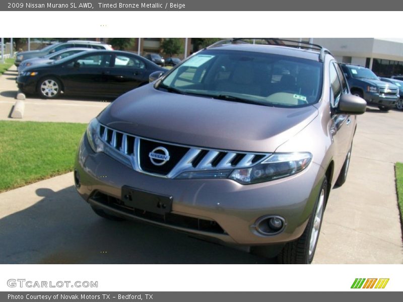 Tinted Bronze Metallic / Beige 2009 Nissan Murano SL AWD