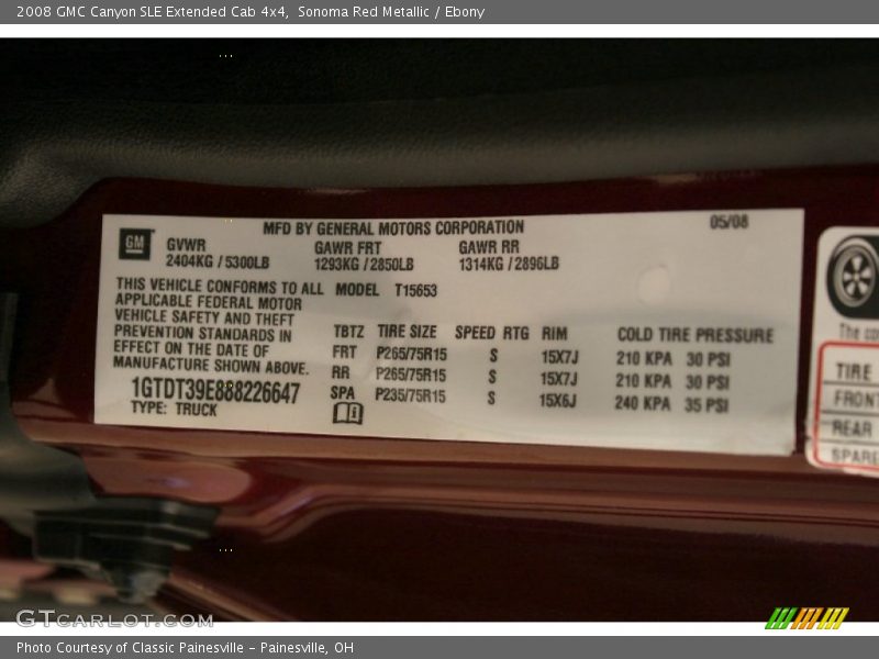 Sonoma Red Metallic / Ebony 2008 GMC Canyon SLE Extended Cab 4x4