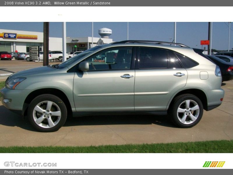 Willow Green Metallic / Sandstone 2008 Volvo XC90 3.2 AWD