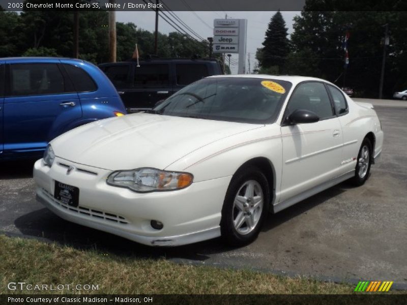 White / Ebony Black 2003 Chevrolet Monte Carlo SS