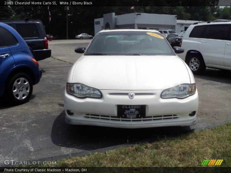 White / Ebony Black 2003 Chevrolet Monte Carlo SS