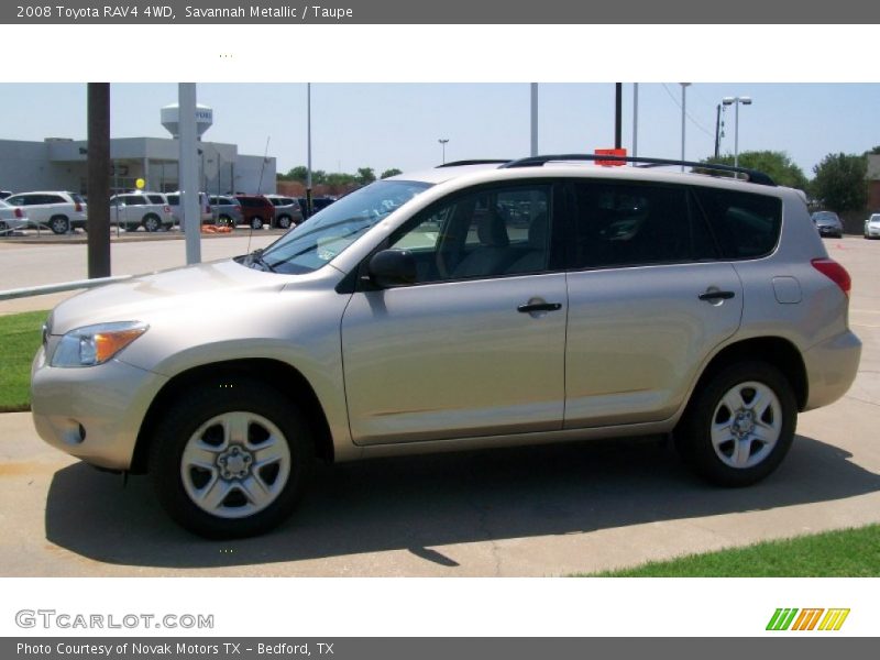 Savannah Metallic / Taupe 2008 Toyota RAV4 4WD