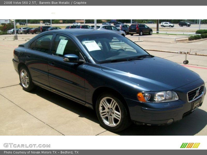 Barents Blue Metallic / Graphite 2008 Volvo S60 2.5T