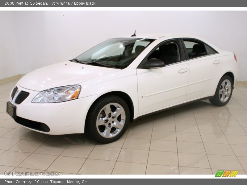 Ivory White / Ebony Black 2008 Pontiac G6 Sedan