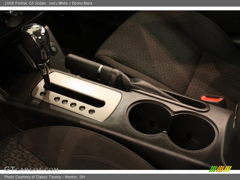 Ivory White / Ebony Black 2008 Pontiac G6 Sedan