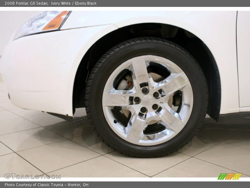 Ivory White / Ebony Black 2008 Pontiac G6 Sedan