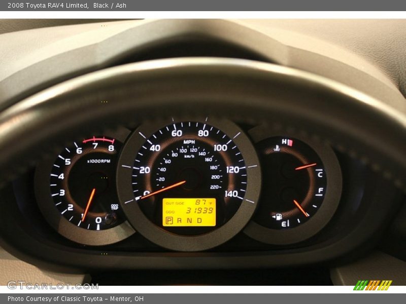 Black / Ash 2008 Toyota RAV4 Limited