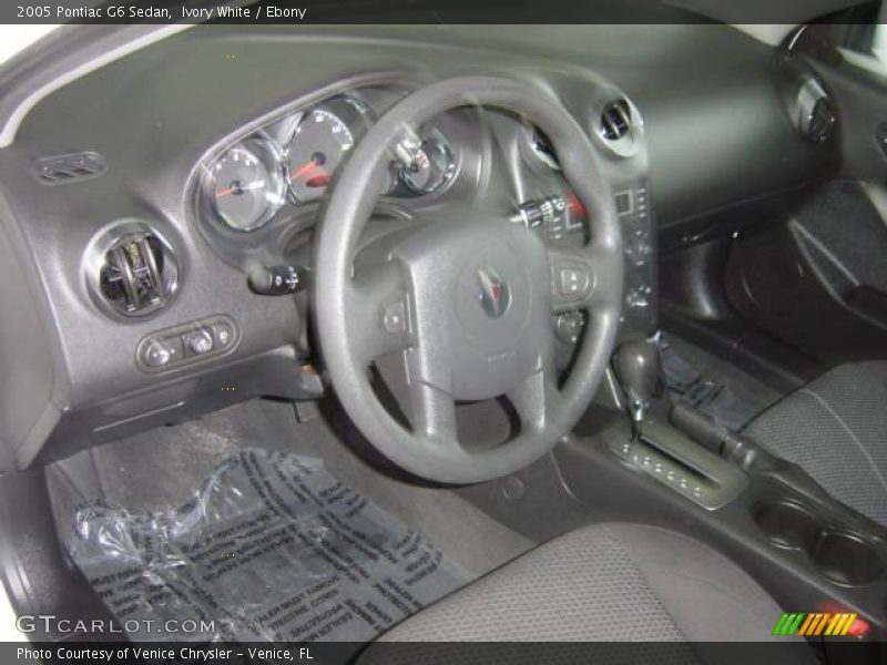 Ivory White / Ebony 2005 Pontiac G6 Sedan