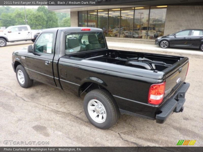 Black / Medium Dark Flint 2011 Ford Ranger XL Regular Cab
